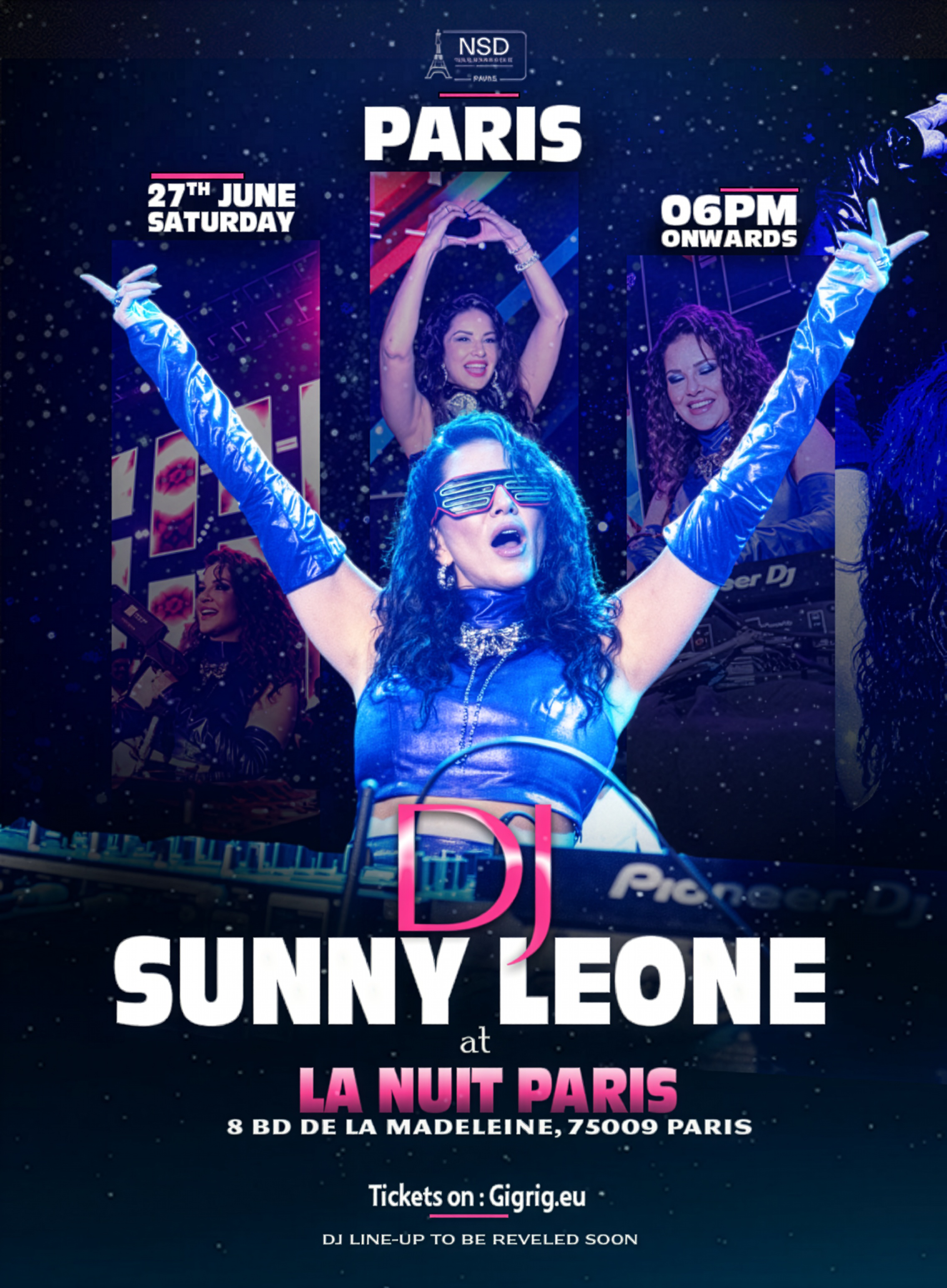 Sunny Leone Live in Paris